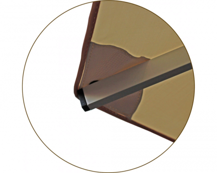 Зонт круглый (d=2.5м, 8 спиц) сталь, с воланом