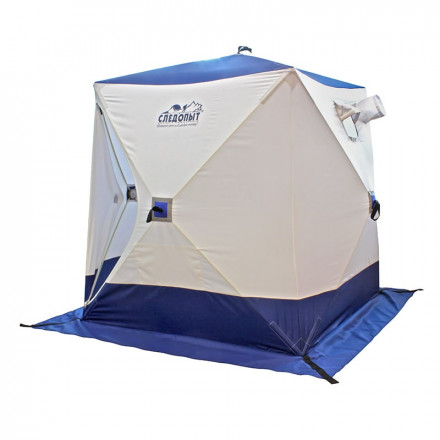 Палатка КУБ 2 (однослойная), 1,5x1,5 м, PU 1000, бело-синяя